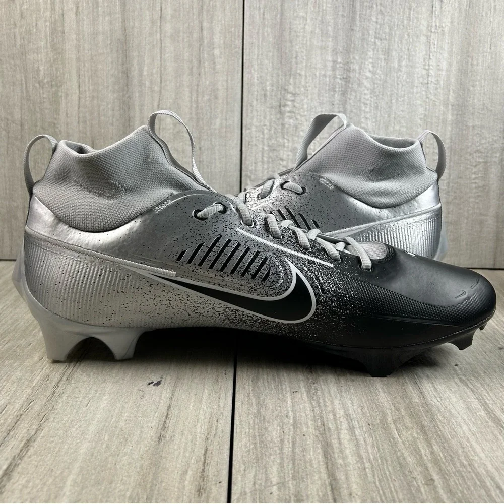 NEW Nike Vapor Edge 360 2 Silver Black Football Cleats hf3454-003 Mens Size 15